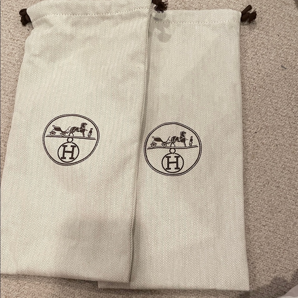 Hermes shoe dust bags - new